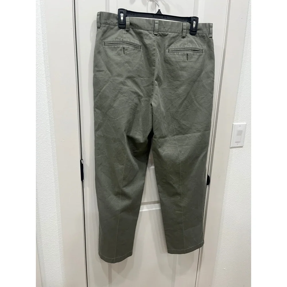 LLBean Natural Fit Pants Khaki Chinos Mens Size 35x30‎ Cotton